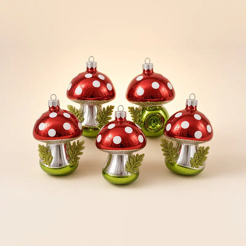 Esferas de honguito de 9 cm (12 piezas)