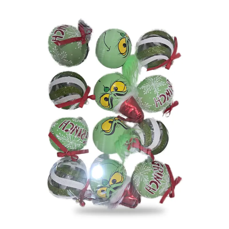 Esferas del Grinch en caja