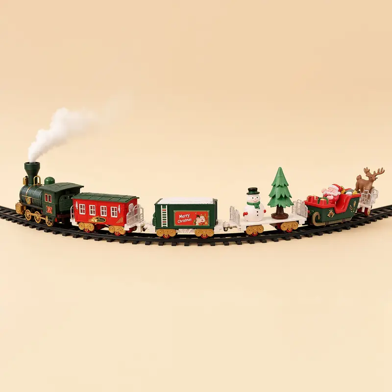 Tren navideño para empotrar al árbol
