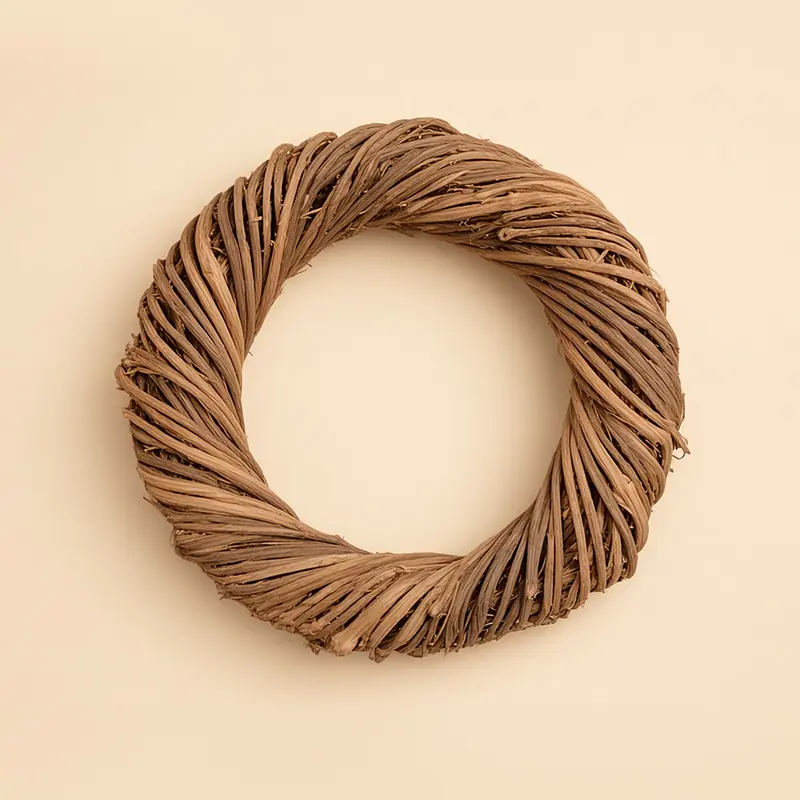Corona de hojas de 45 cm