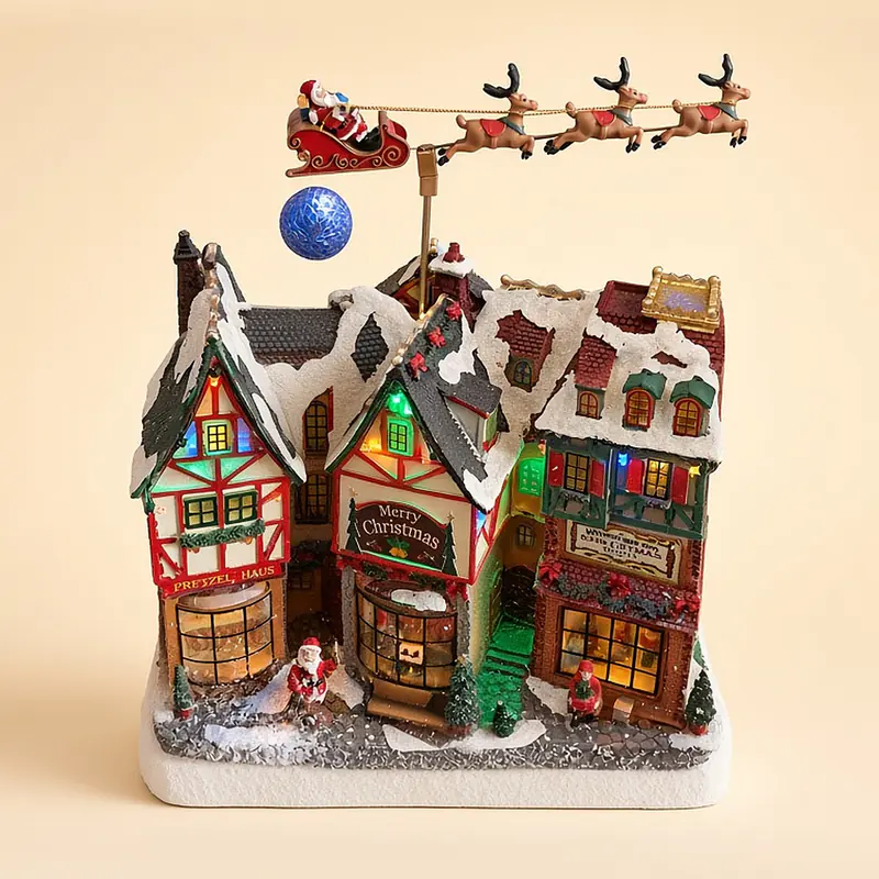 Villa casitas Merry Christmas (19 cm)